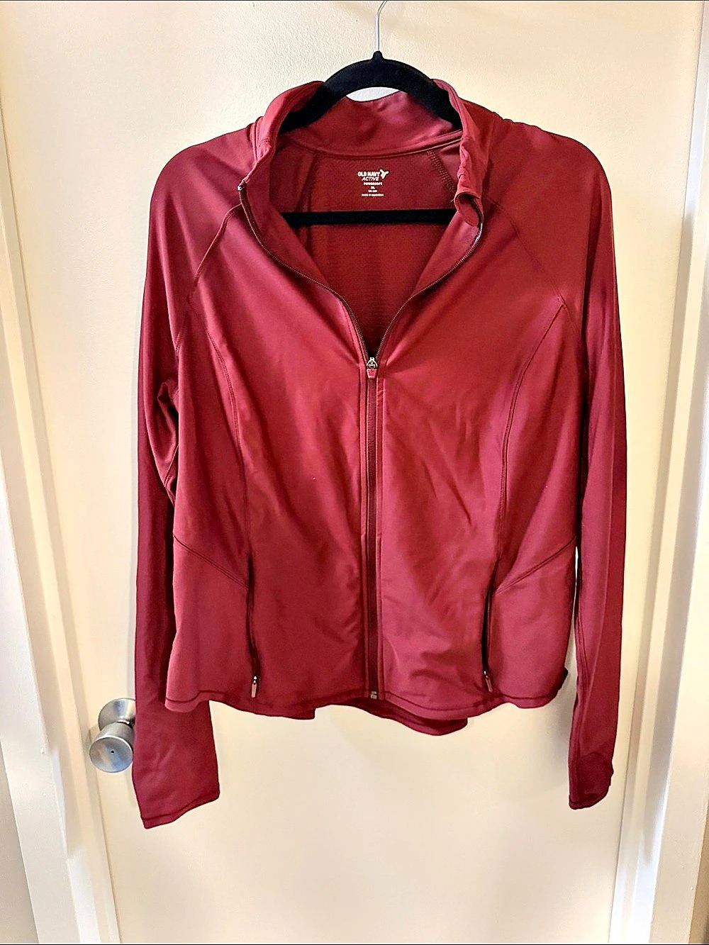 Old Navy Powersoft Full-Zip Jacket Burgundy XL